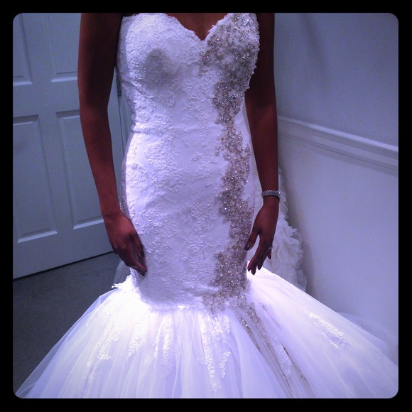 IVORY Mark Zunino Bridal Gown (MZ2-74519) - Picture 1 of 5